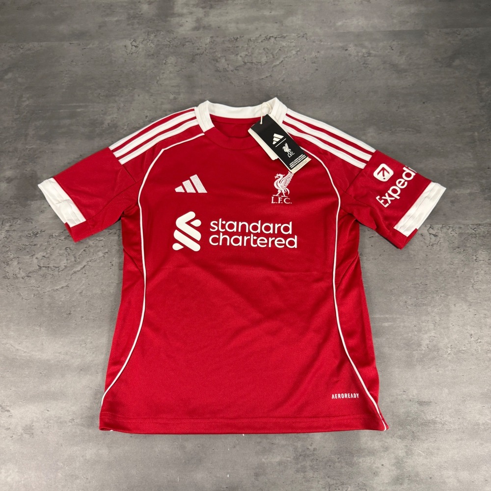 Adidas Liverpool FC Jersey Youth Small Red Wirtz 7 Home Kit JV6436 Soccer Shirt